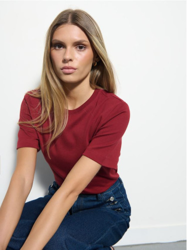 Mohito - Памучна тениска - кестеняво