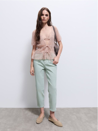 Mohito - Дънки mom slim - зелено