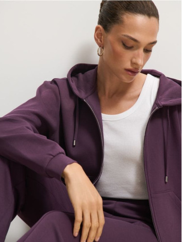 Mohito - Суитшърт с качулка - тъмно лилаво