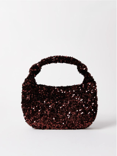 Mohito - Чанта с пайети - кестеняво