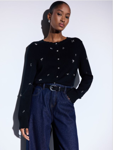 Mohito - Памучна жилетка - черен