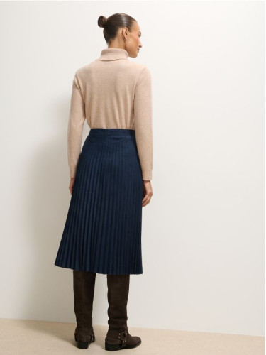 Mohito - Плисирана миди пола - нави