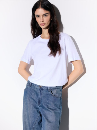 Mohito - Памучна тениска - бяло