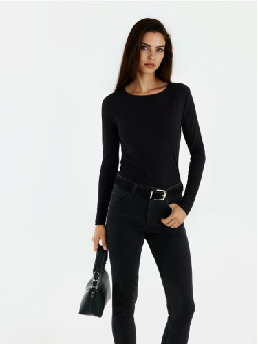 Mohito - Прилепнала блуза - черен