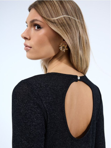 Mohito - Топ с метална нишка - черен