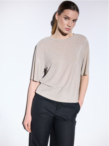 Mohito - Топ с метална нишка - sand