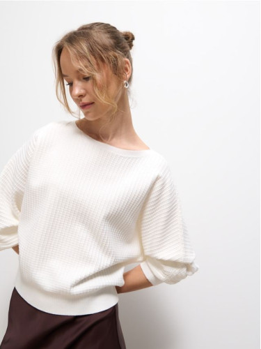 Mohito - Пуловер basic - бяло