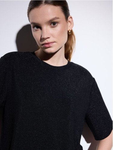 Mohito - Топ с метална нишка - черен