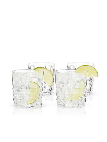 Комплект от 4 бр. чаши за уиски VISKI HIGHLAND кристални - 295 мл