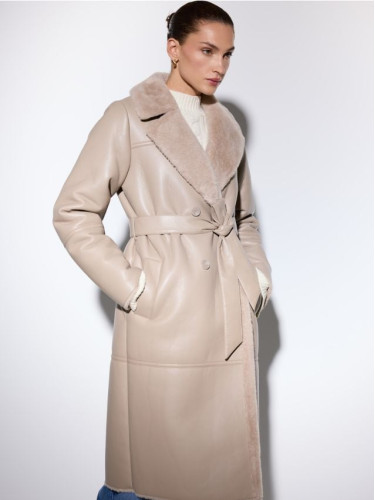 Mohito - Палто с колан - бежово