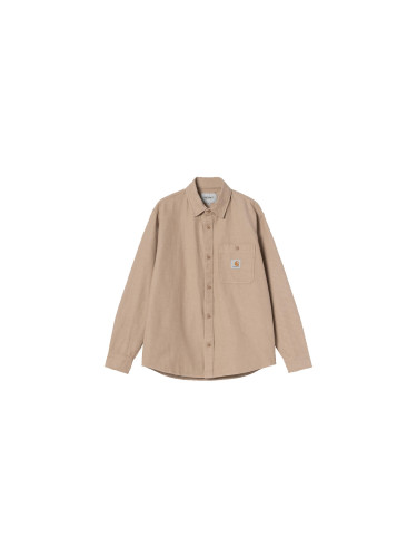 Carhartt WIP L/S Edgar Shirt Мъже - Риза Carhartt WIP - Светло кафяв - I035335_3D5_XX-L - Size: L