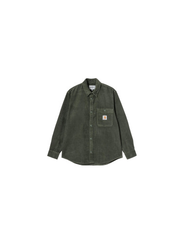 Carhartt WIP L/S Flint Shirt Мъже - Риза Carhartt WIP - Зелен - I035837_2ZX_XX-L - Size: L