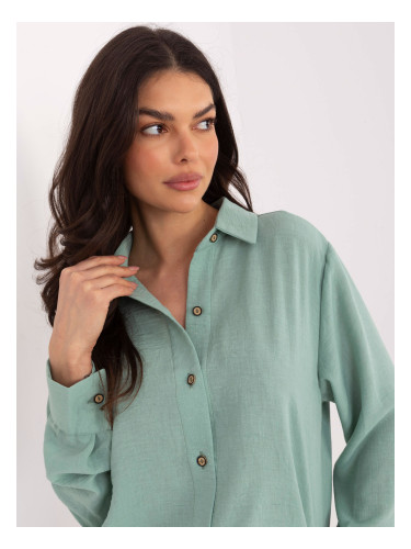 Дамска риза в цвят мента