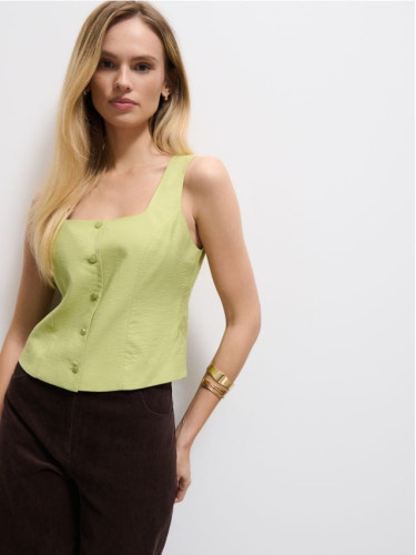 Mohito - Елек с високо съдържание на вискоза - зелено