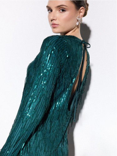 Mohito - Блестяща мини рокля - зелено