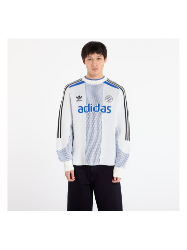 Пуловер adidas Adicolor Blokecore Longsleeves Light Weight Pullover UNISEX White XL