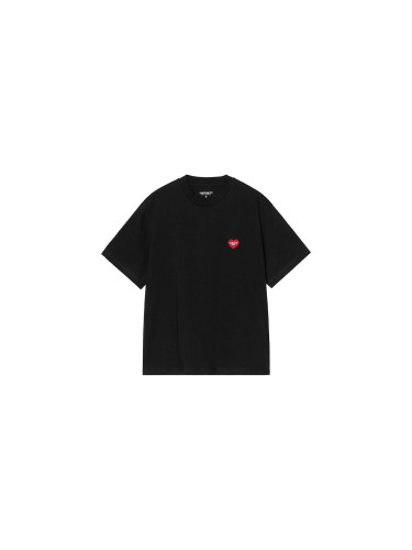 Carhartt WIP W' S/S Heart Patch T-Shirt Жени - Тениски Carhartt WIP - Черен - I032318_1V2_XX-L - Size: L