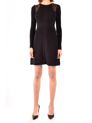 Черна дантелена рокля Pinko