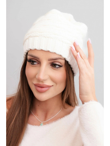 Дамска зимна шапка Kesi K439 екрю