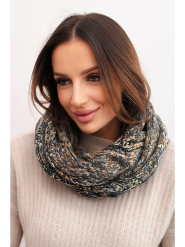 Дамски дебел зимен шал на пъстри шарки