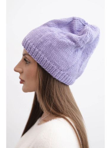 Дамска зимна шапка Кеси с уши, лилава
