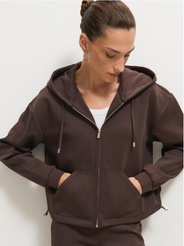 Mohito - Суитшърт с качулка - кафяво