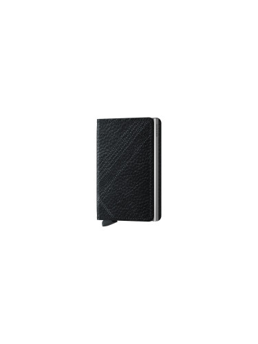 Secrid Slimwallet Stitch Linea Black Unisex - Портфейли Secrid - Черен - SSt-Linea-Black-One-size - Size: One size