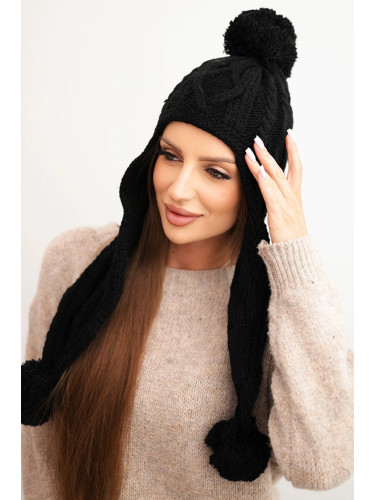 Дамска зимна шапка с помпони Kesi K448