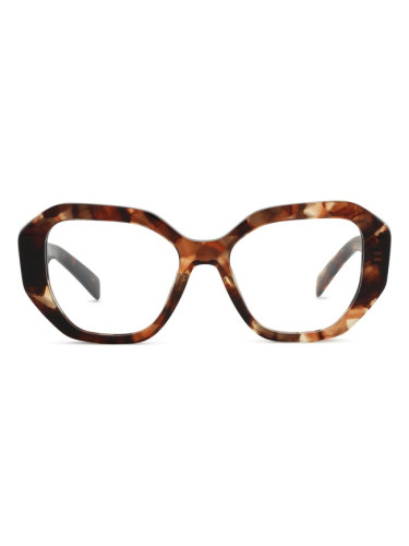 Prada 0PR A07V 07R1O1 50 - диоптрични очила, квадратна, дамски, кафяви