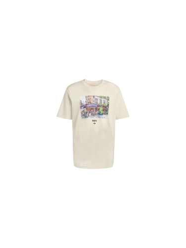 adidas Paint Paris Tee Мъже - Тениски adidas Originals - Зелен - HY2068-L - Size: L