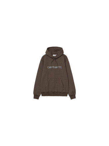 Carhartt WIP Hooded Carhartt Sweat Brown I030547_3CE_XX Мъже - Суитшърти и блузи с качулка Carhartt WIP - Кафяв - I030547_3CE_XX-L - Size: L