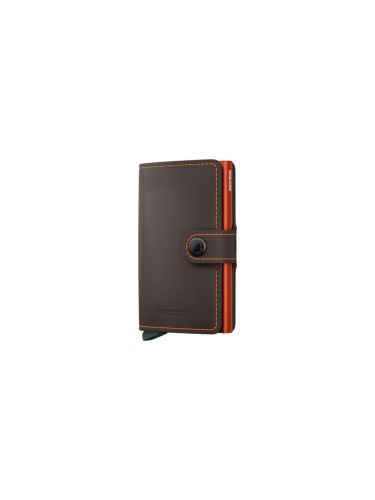 Secrid Miniwallet Matte Trufﬂe & Orange Unisex - Портфейли Secrid - Оранжев - MM-Trufﬂe-Orange-One-size - Size: One size
