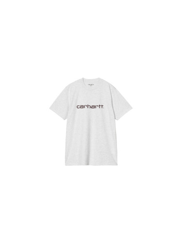 Carhartt WIP S/S Script T-Shirt Grey Мъже - Тениски Carhartt WIP - Сив - I035700_38H_XX-L - Size: L