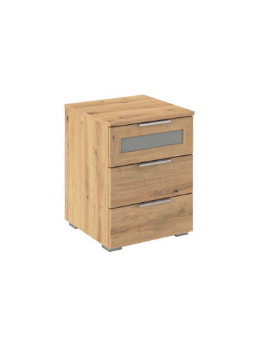 ДЪРВЕСНО НОЩНО ШКАФЧЕ МАРС С 3 ЧЕКМЕДЖЕТА 40/40/52 СМ