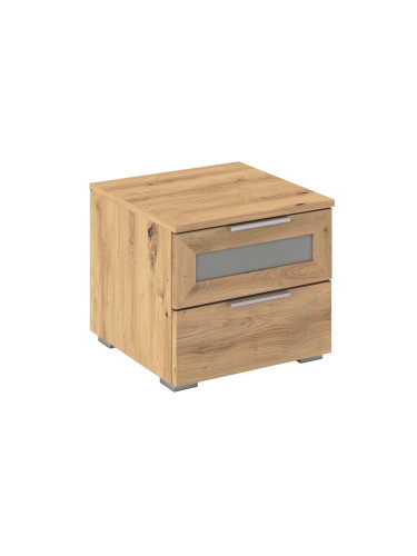 ДЪРВЕСНО НОЩНО ШКАФЧЕ МАРС С 2 ЧЕКМЕДЖЕТА 40/40/36 СМ
