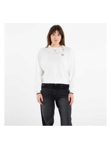 Суитшърт FRED PERRY Tipped Sweatshirt Snow White 36