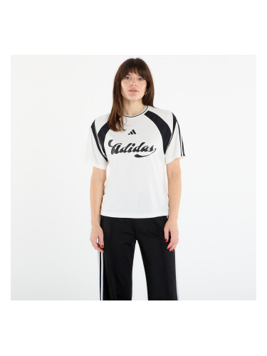 Тениска adidas House Of Tiro Jersey Off White/ Black M