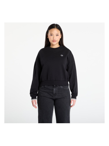 Суитшърт FRED PERRY Tipped Sweatshirt Black 36