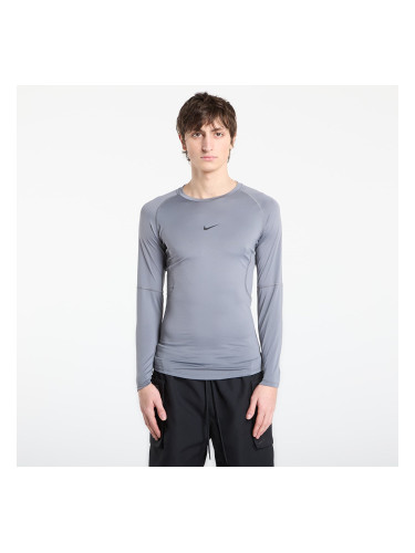 Тениска Nike Pro Men's Dri-FIT Tight Long-Sleeve Fitness Top Smoke Grey/ Black M