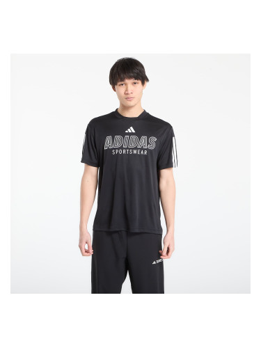 Тениска adidas M Tiro Wm Tee Black/ White XXL