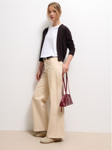 Mohito - Дънки с широк крачол - бежово