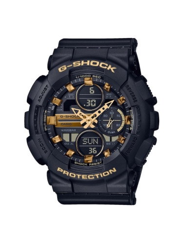 Часовници Casio G-Shock GMA S140M-1AER "Metallic Markers and Accents" Black/ Gold Universal