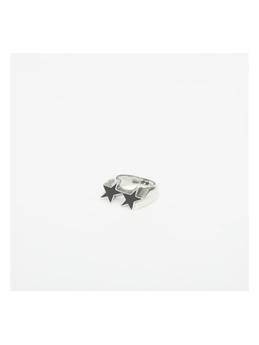 Пръстен TwoJeys Icon Black Enameled Single Ring Silver 56 mm