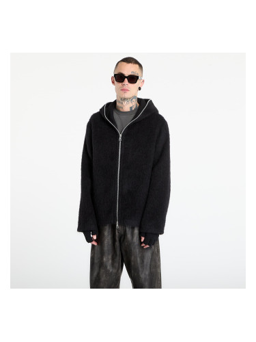 Суитшърт OUR LEGACY Full Zip Hood Black Hairy Wool 50