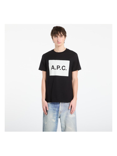 Тениска A.P.C. Gots Logo T-Shirt Black L