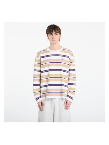 Тениска adidas 90S Alternative Sport Long Sleeve Stripe Waffle T-Shirt Core White L