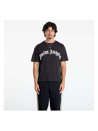 Тениска Palm Angels Curved Logo Reg Tee Black/ Off White S