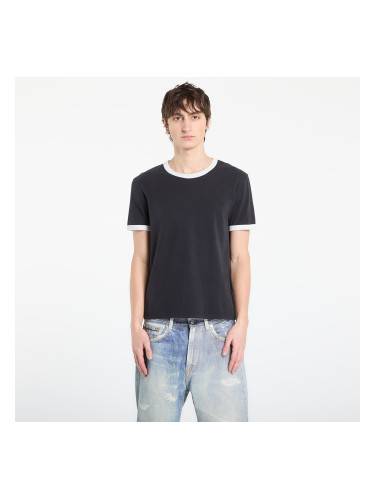 Тениска A.P.C. Short-Sleeved Contrast T-Shirt Black S