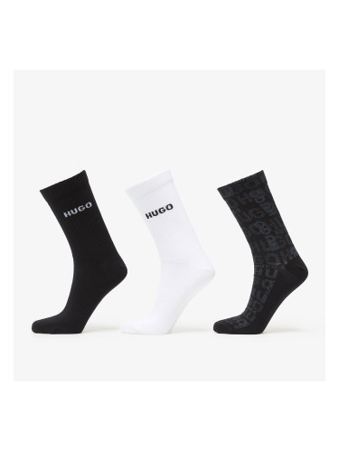Чорапи Hugo Boss H-3-Pack Qs Logo Piquet Cc Multicolor 40-46