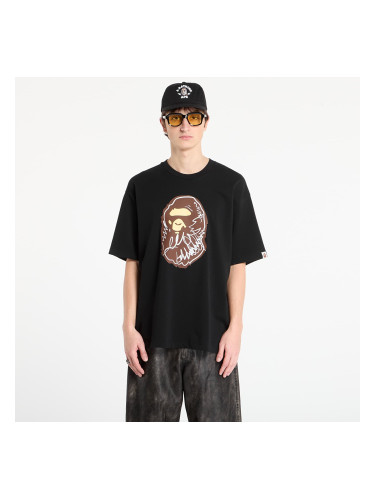 Тениска BAPE® x FOOTSHOP - Scribble Ape Tee Black L